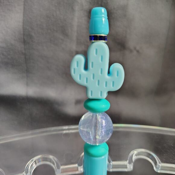 Cactus beaded pen - Picture 1 of 3